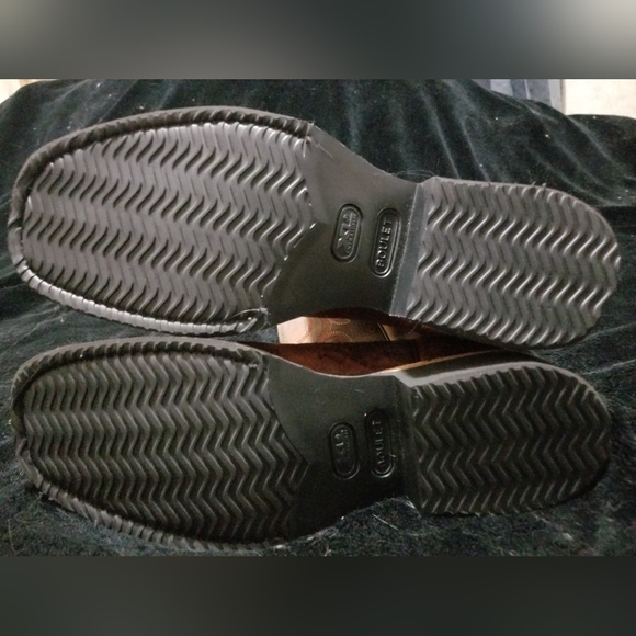 Boulet Men's 9 EEE width brown leather red accents roper boots - Picture 3 of 9